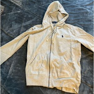 Grey polo Ralph Lauren hoodie